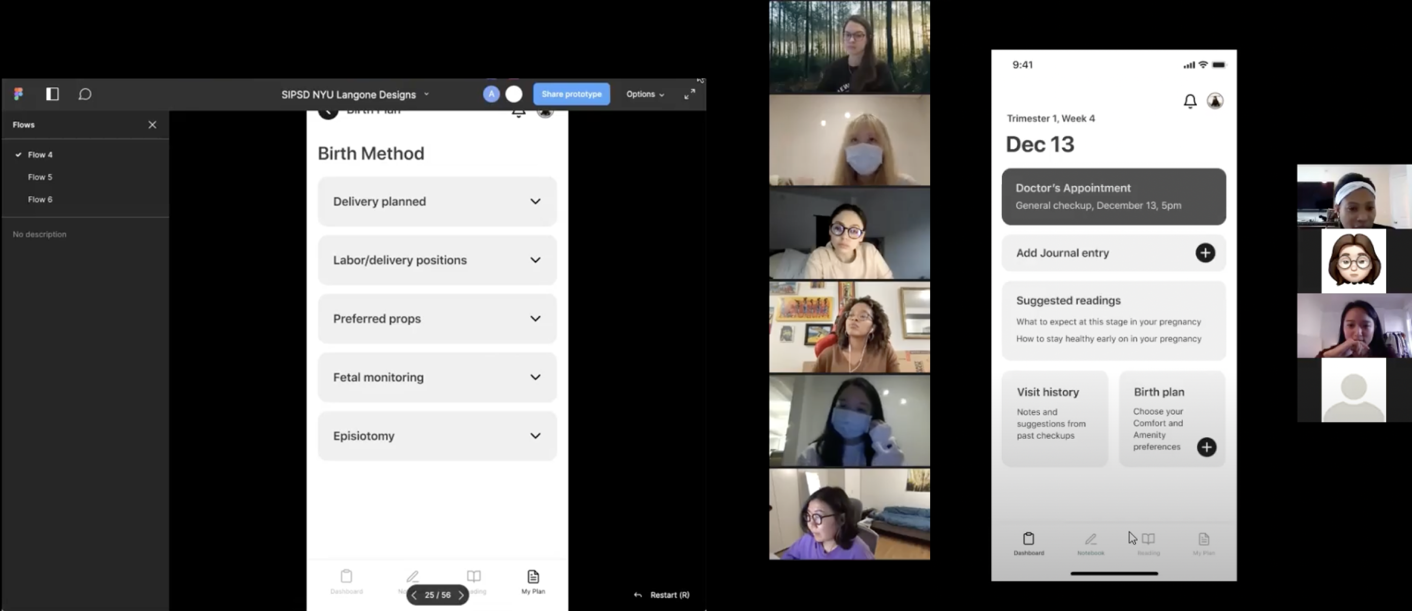 User testing sessions over video calls